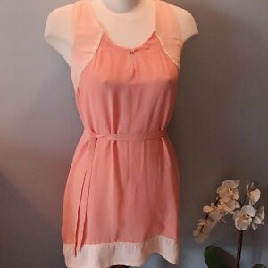 Ark & Co sleeveless peachy pink dresd